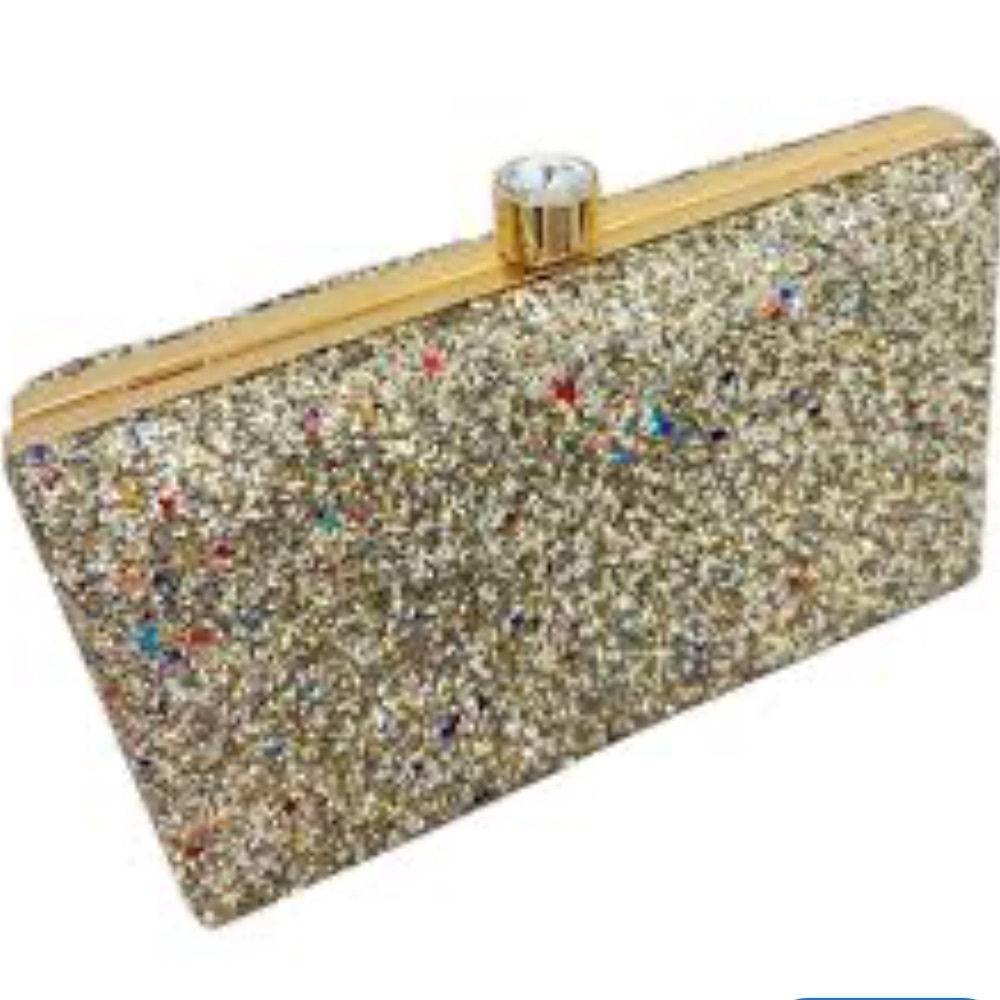 COCO BANANAS SPARKLE THROUGH THE NIGHT CONVERTIBLE CROSSBODY CHAIN STRAP